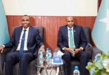 R/Wasaare Xamze oo la kulmay Ex-R/Wasaarihii Hore Dalka Xasan Cali Kheyre+Sawiro