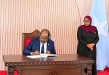 Madaxweyne Xasan Shiikh oo Aqalka Madaxtooyada Dar Es Salaam kulan kula Qaatay Madaxweynaha Tansaaniya: SAWIRRO